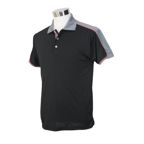 custom slim fit mesh polo shirt