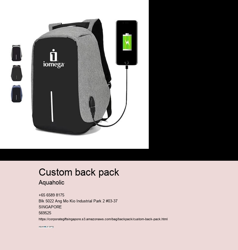 custom back pack