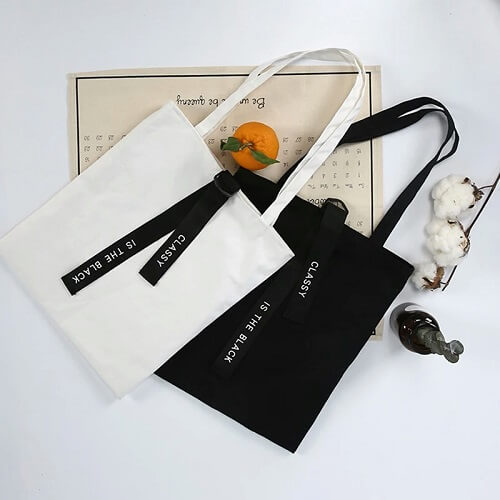 cotton canvas tote bag