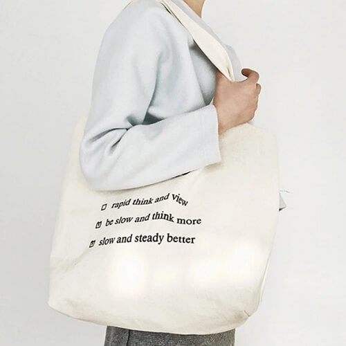 printed canvas tote bag